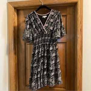 Max Studio dress, black printed size XS